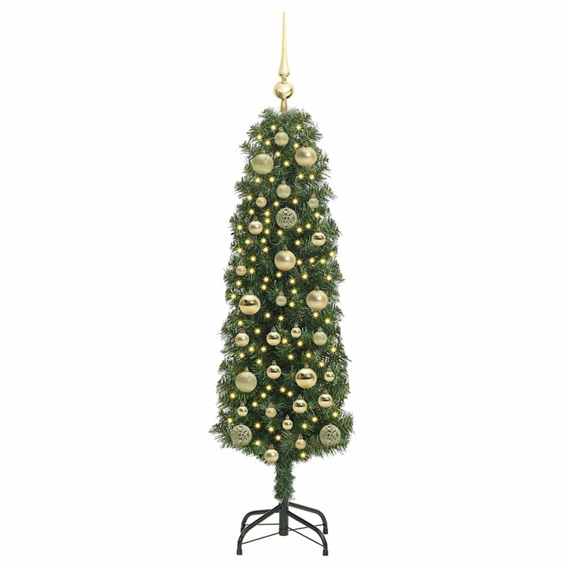Load image into Gallery viewer, Vidaxl kunstkerstboom groen 150 cm pvc en staal en kunststof
