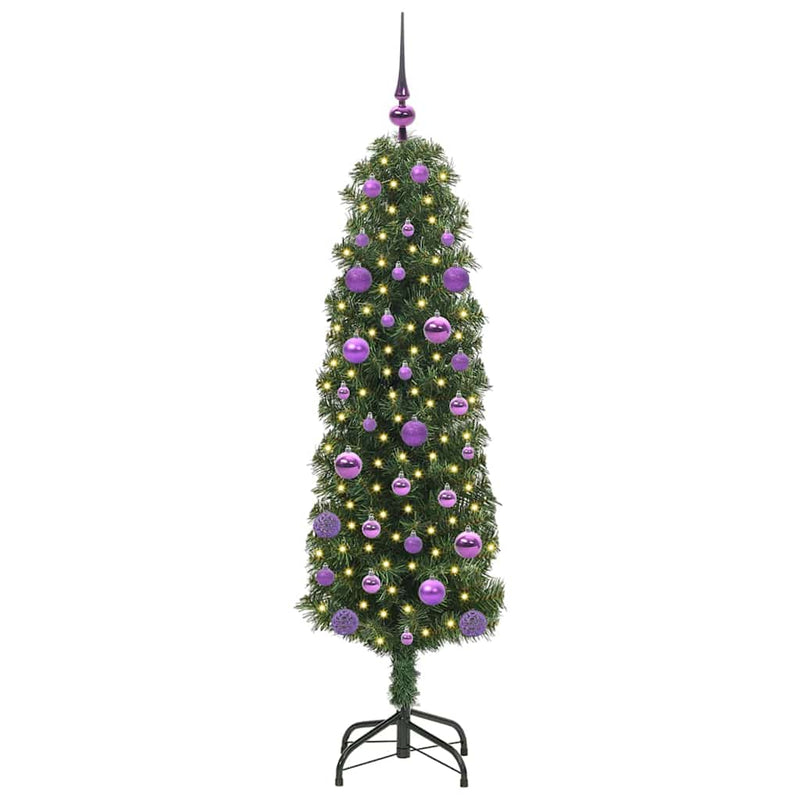 Load image into Gallery viewer, Vidaxl kunstkerstboom groen 150 cm pvc en staal en kunststof
