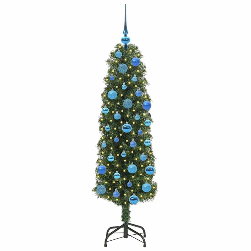 Load image into Gallery viewer, Vidaxl kunstkerstboom groen 150 cm pvc en staal en kunststof
