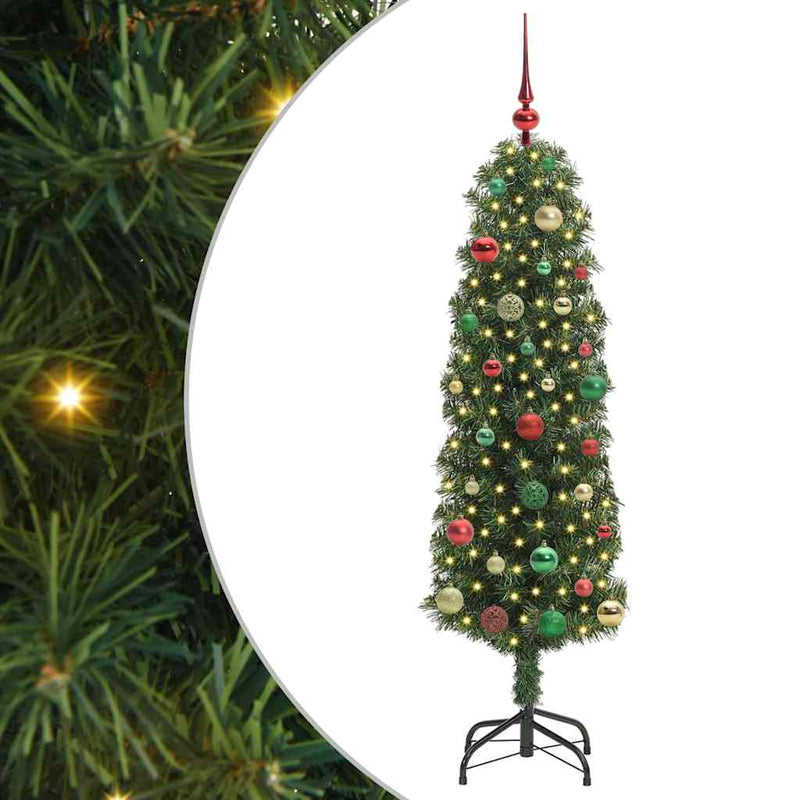 Load image into Gallery viewer, Vidaxl kunstkerstboom groen 150 cm pvc en staal en kunststof
