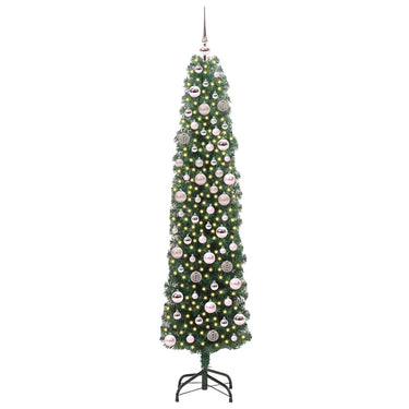 Vidaxl kunstkerstboom groen 180 cm pvc en staal en kunststof