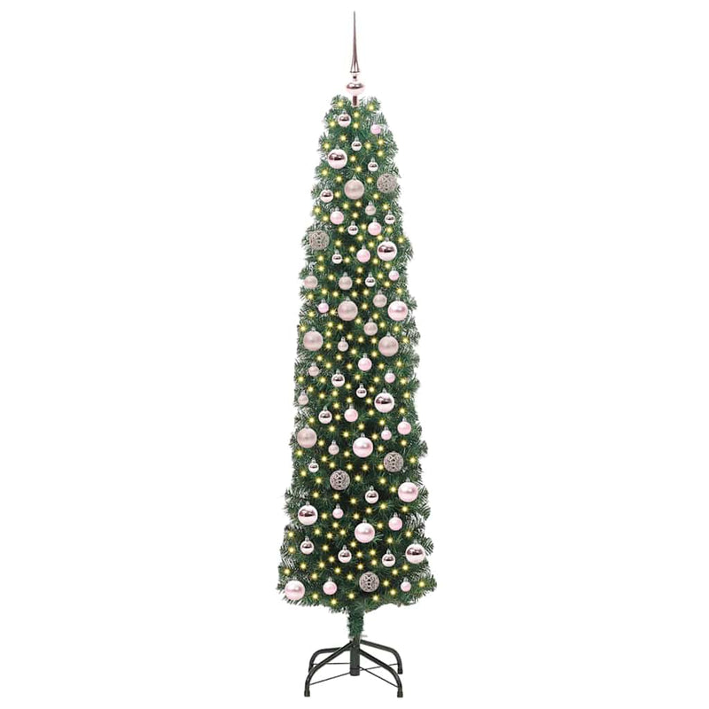 Load image into Gallery viewer, Vidaxl kunstkerstboom groen 180 cm pvc en staal en kunststof
