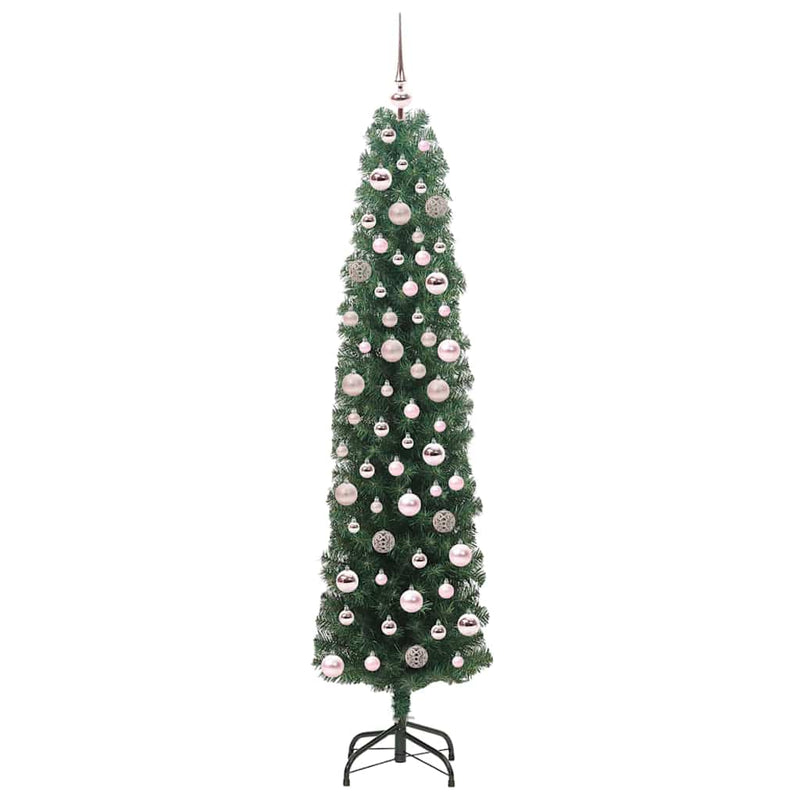 Load image into Gallery viewer, Vidaxl kunstkerstboom groen 180 cm pvc en staal en kunststof
