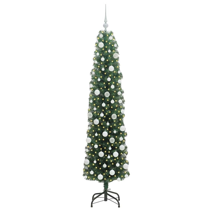 Load image into Gallery viewer, Vidaxl kunstkerstboom groen 180 cm pvc en staal en kunststof
