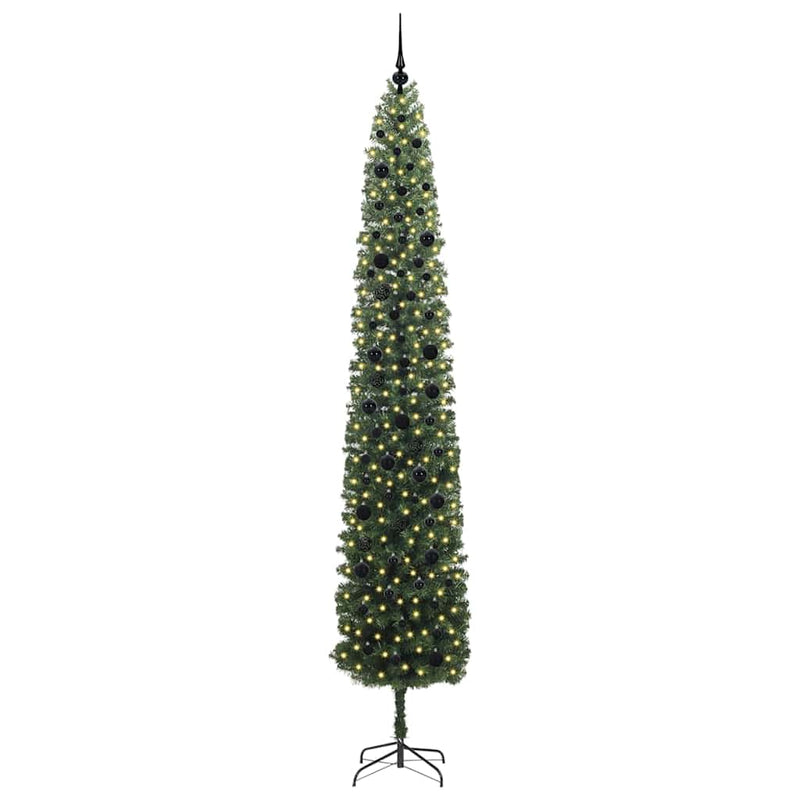 Load image into Gallery viewer, Vidaxl kunstkerstboom groen 270 cm pvc en staal en kunststof
