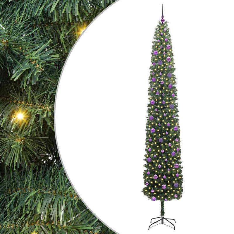 Load image into Gallery viewer, Vidaxl kunstkerstboom groen 270 cm pvc en staal en kunststof
