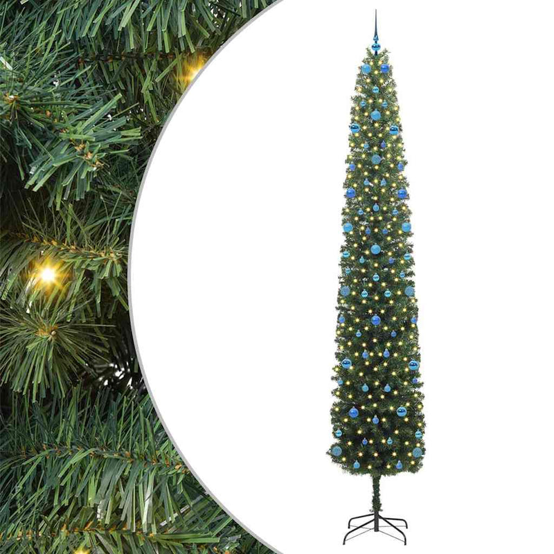 Load image into Gallery viewer, Vidaxl kunstkerstboom groen 300 cm pvc en staal en kunststof
