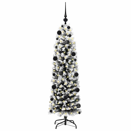 Vidaxl kunstkerstboom groen 150 cm pvc en staal en kunststof