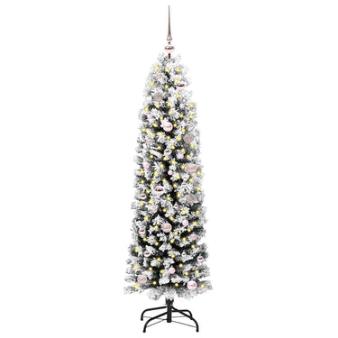 Vidaxl kunstkerstboom groen 150 cm pvc en staal en kunststof