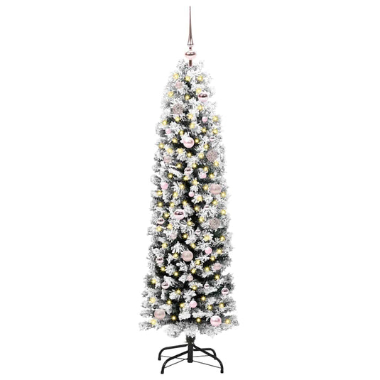 Vidaxl kunstkerstboom groen 150 cm pvc en staal en kunststof