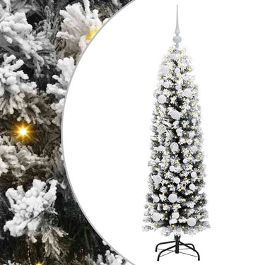 Vidaxl kunstkerstboom groen 150 cm pvc en staal en kunststof