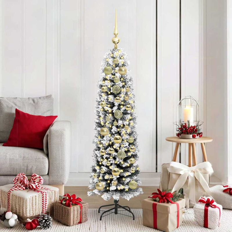 Load image into Gallery viewer, Vidaxl kunstkerstboom groen 150 cm pvc en staal en kunststof
