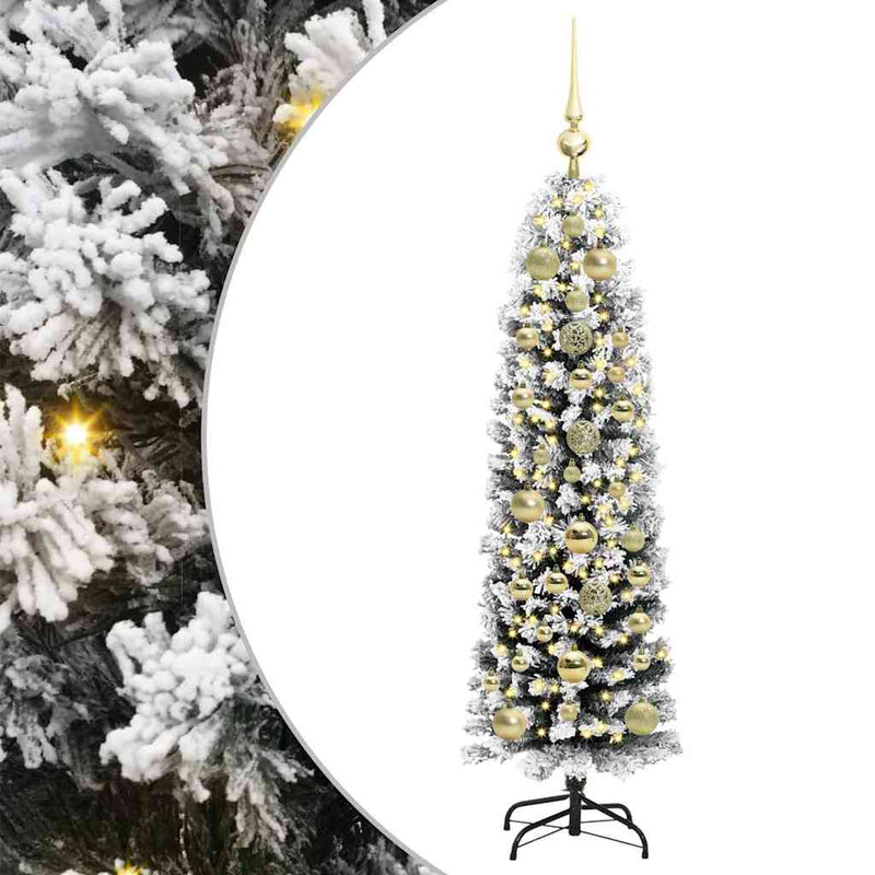 Load image into Gallery viewer, Vidaxl kunstkerstboom groen 150 cm pvc en staal en kunststof
