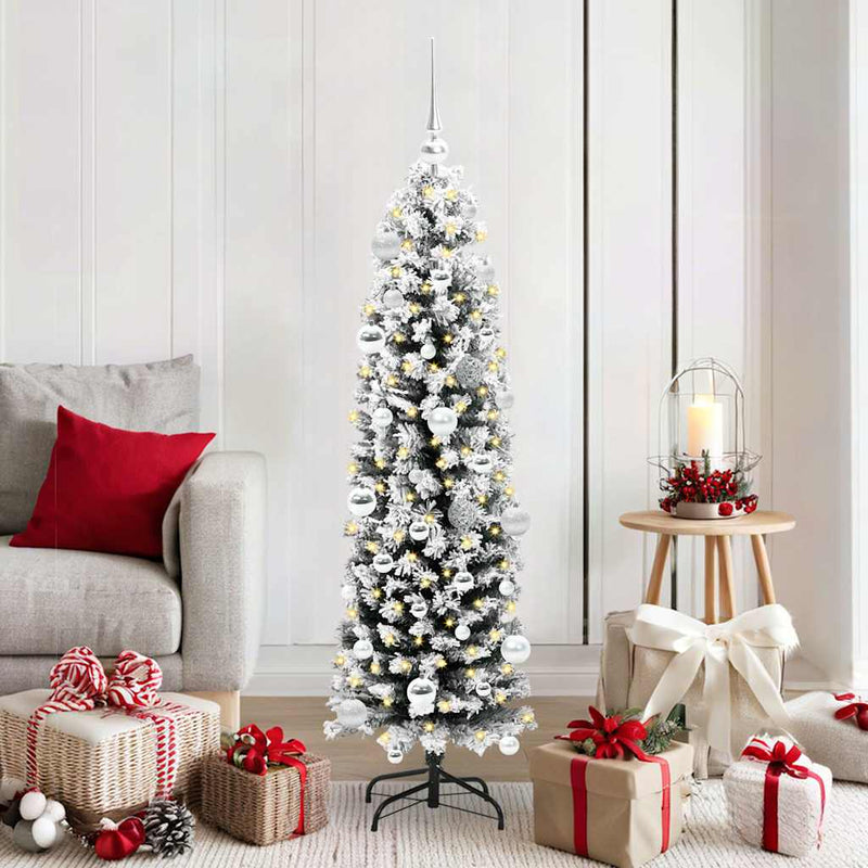 Load image into Gallery viewer, Vidaxl kunstkerstboom groen 150 cm pvc en staal en kunststof
