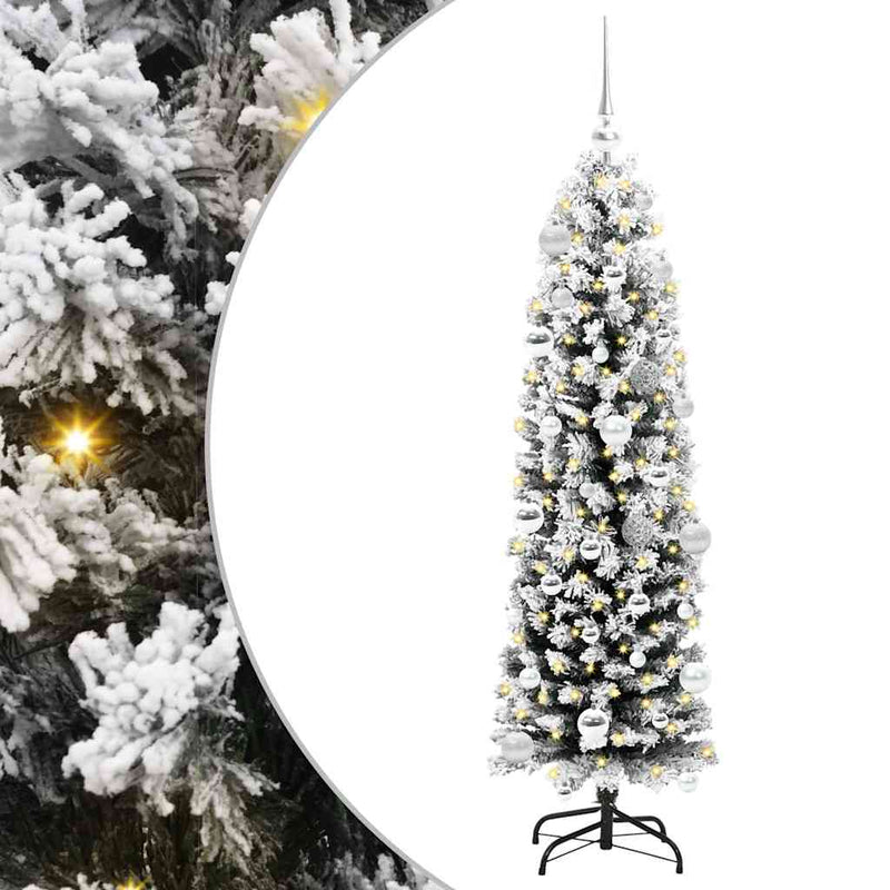 Load image into Gallery viewer, Vidaxl kunstkerstboom groen 150 cm pvc en staal en kunststof
