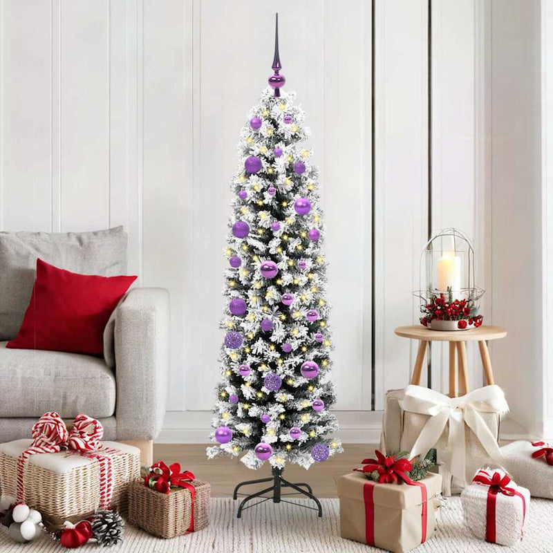 Load image into Gallery viewer, Vidaxl kunstkerstboom groen 150 cm pvc en staal en kunststof
