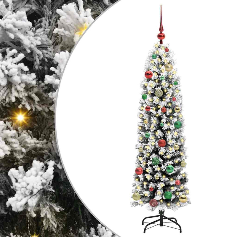 Load image into Gallery viewer, Vidaxl kunstkerstboom groen 150 cm pvc en staal en kunststof
