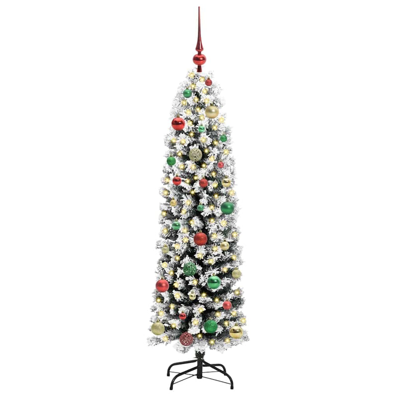 Load image into Gallery viewer, Vidaxl kunstkerstboom groen 150 cm pvc en staal en kunststof
