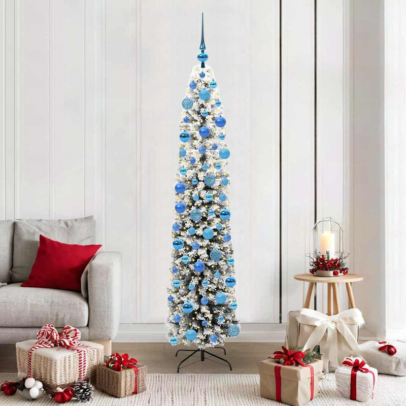 Load image into Gallery viewer, Vidaxl kunstkerstboom groen 180 cm pvc en staal en kunststof
