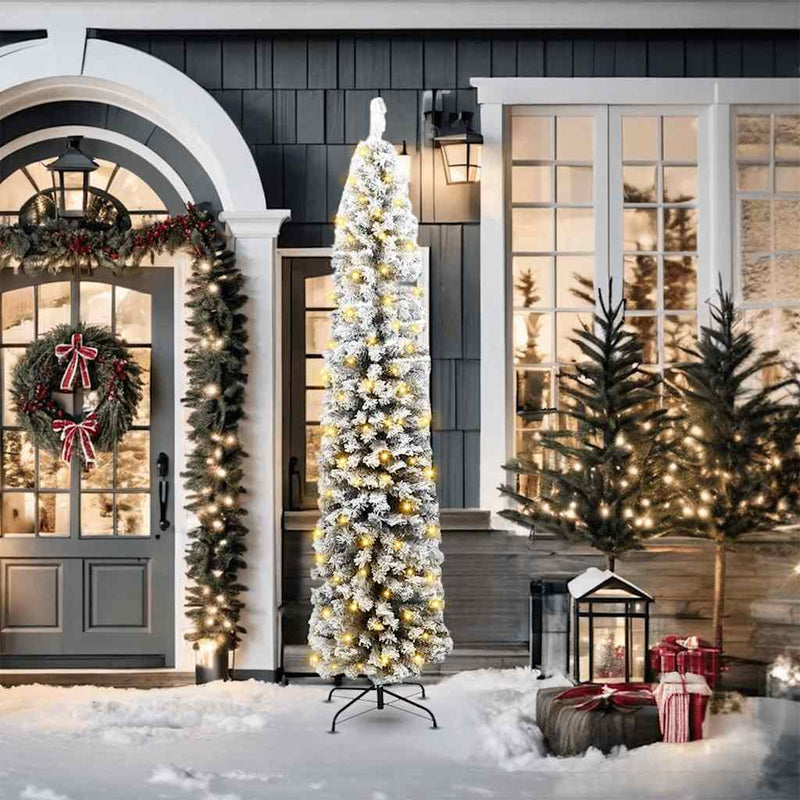 Load image into Gallery viewer, Vidaxl kunstkerstboom groen 210 cm pvc en staal en kunststof
