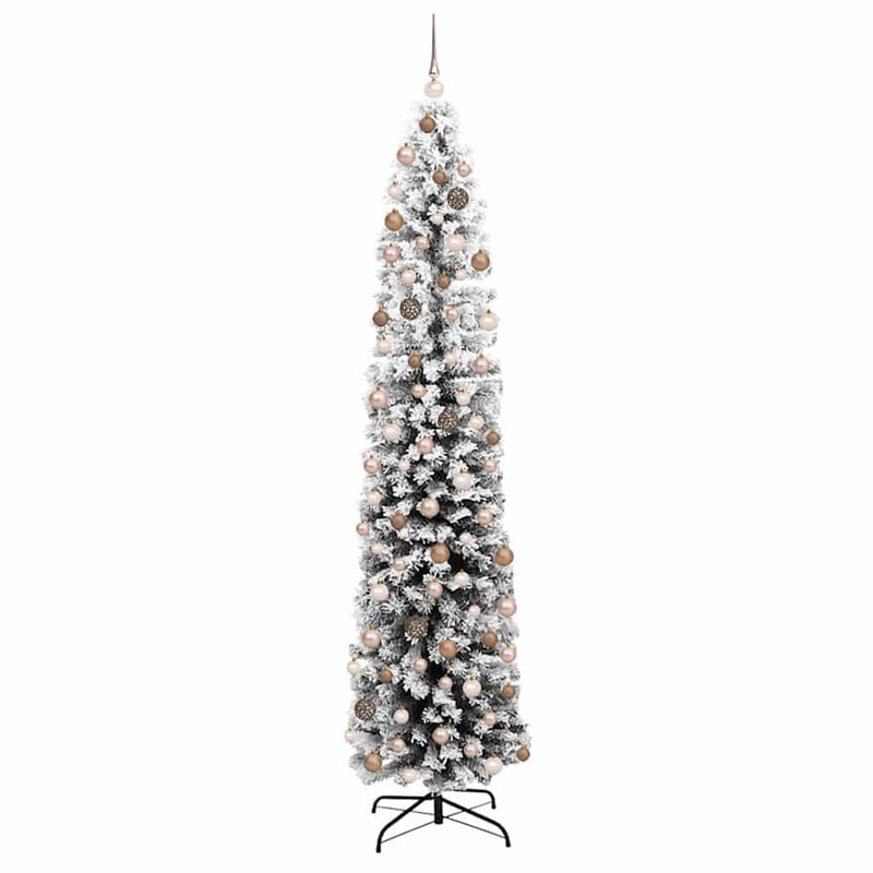 Load image into Gallery viewer, Vidaxl kunstkerstboom groen 210 cm pvc en staal en kunststof
