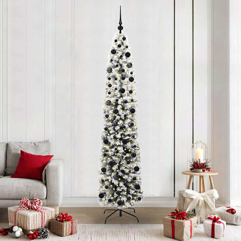 Load image into Gallery viewer, Vidaxl kunstkerstboom groen 210 cm pvc en staal en kunststof
