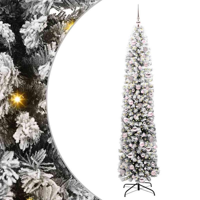 Load image into Gallery viewer, Vidaxl kunstkerstboom groen 210 cm pvc en staal en kunststof
