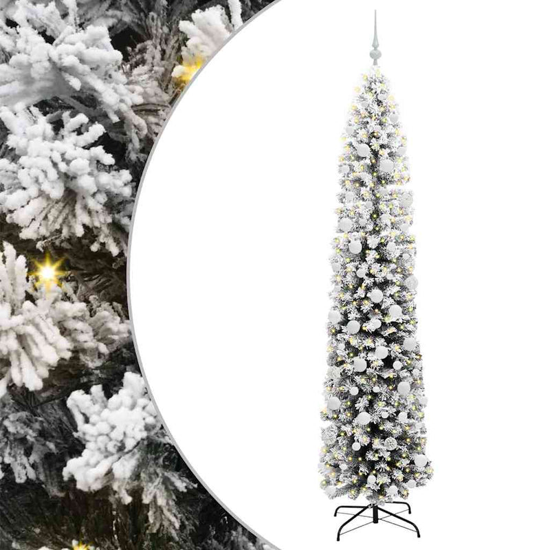 Load image into Gallery viewer, Vidaxl kunstkerstboom groen 210 cm pvc en staal en kunststof
