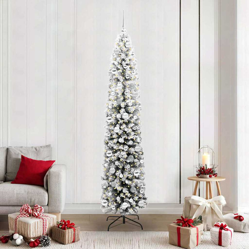 Load image into Gallery viewer, Vidaxl kunstkerstboom groen 210 cm pvc en staal en kunststof

