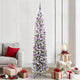 Vidaxl kunstkerstboom groen 210 cm pvc en staal en kunststof