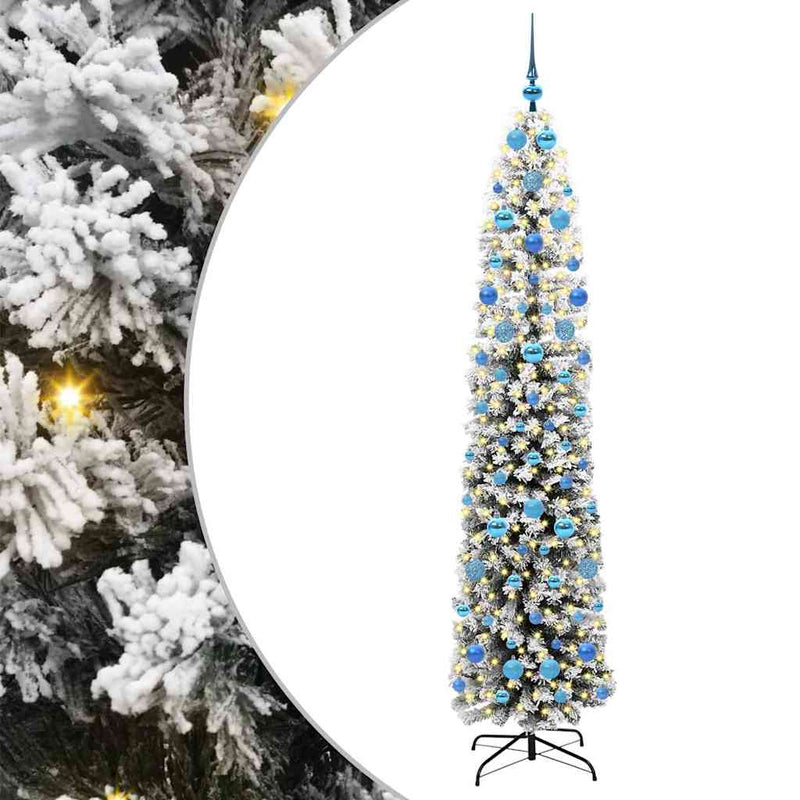 Load image into Gallery viewer, Vidaxl kunstkerstboom groen 210 cm pvc en staal en kunststof
