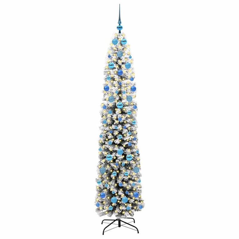 Load image into Gallery viewer, Vidaxl kunstkerstboom groen 210 cm pvc en staal en kunststof
