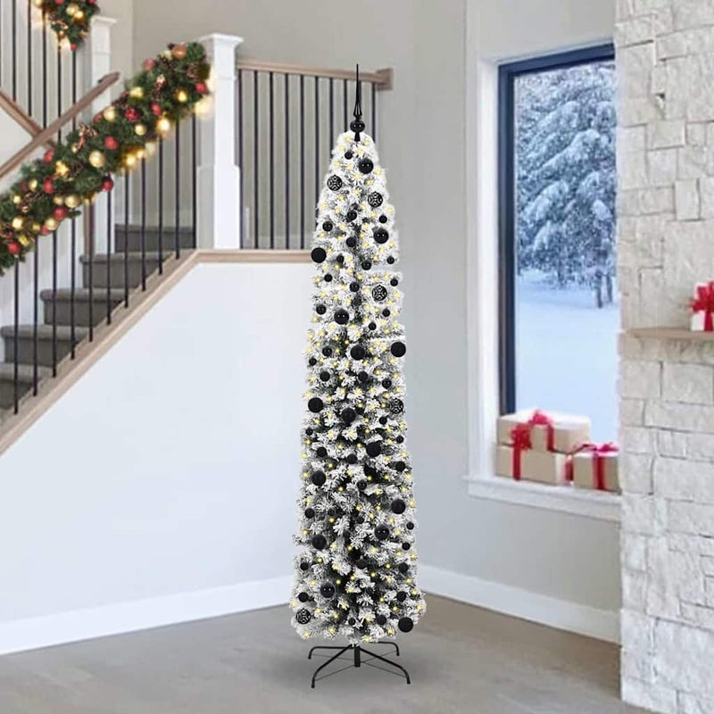 Load image into Gallery viewer, Vidaxl kunstkerstboom groen 240 cm pvc en staal en kunststof
