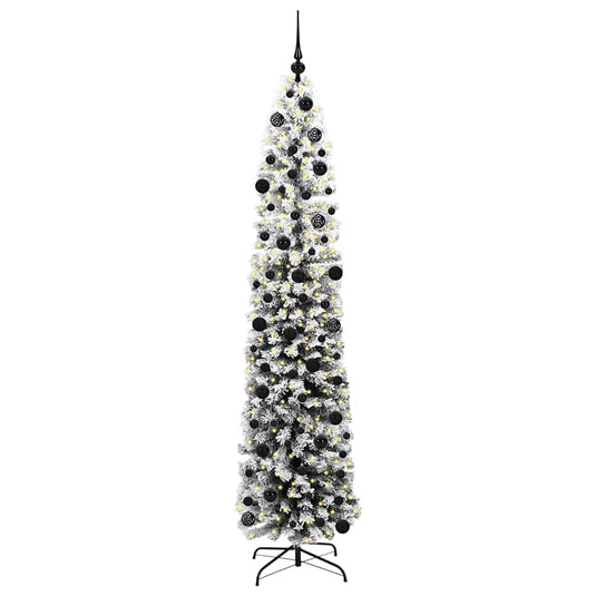 Vidaxl kunstkerstboom groen 240 cm pvc en staal en kunststof