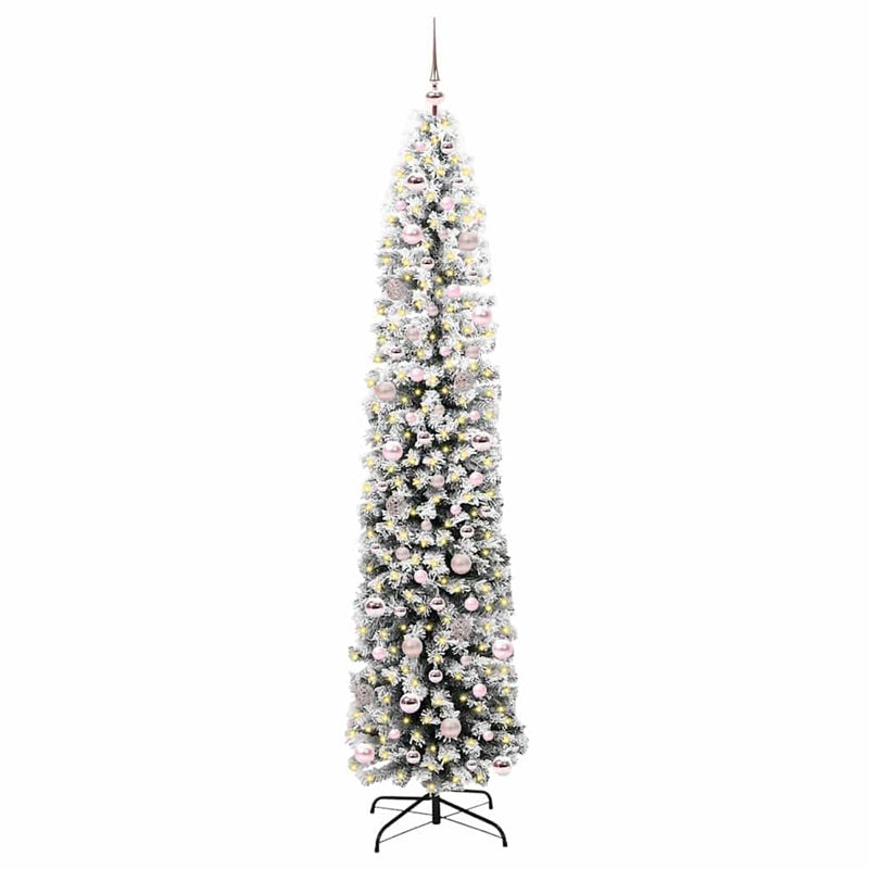 Load image into Gallery viewer, Vidaxl kunstkerstboom groen 240 cm pvc en staal en kunststof

