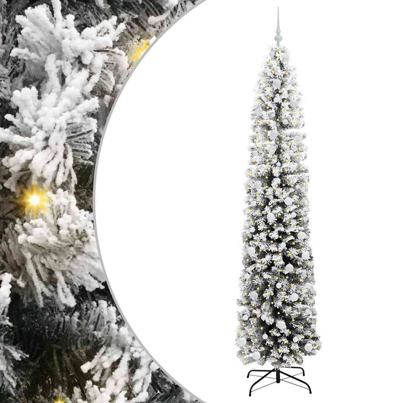 Load image into Gallery viewer, Vidaxl kunstkerstboom groen 240 cm pvc en staal en kunststof
