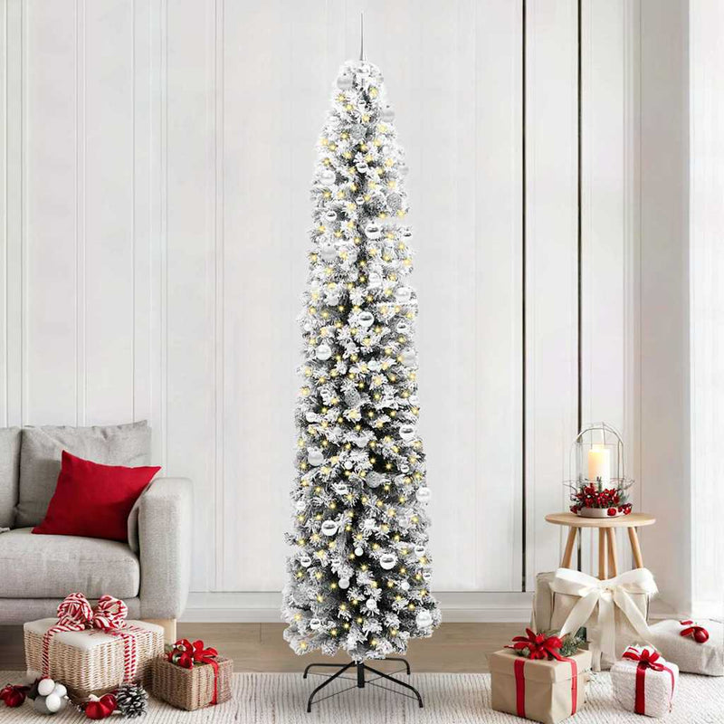Load image into Gallery viewer, Vidaxl kunstkerstboom groen 240 cm pvc en staal en kunststof
