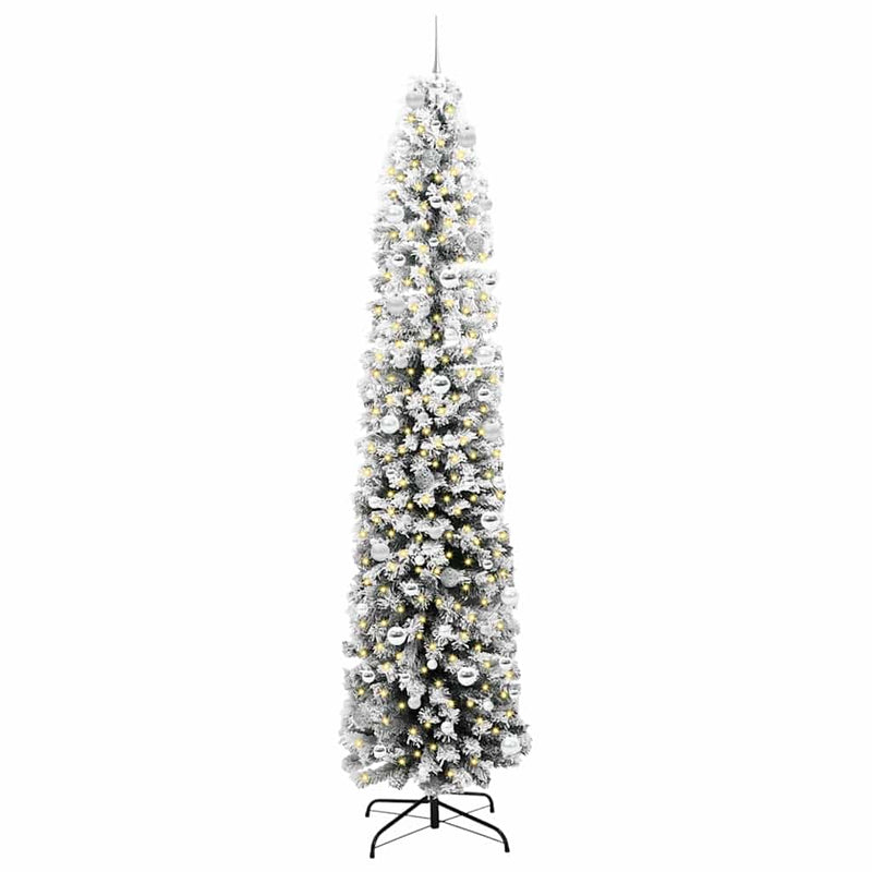 Load image into Gallery viewer, Vidaxl kunstkerstboom groen 240 cm pvc en staal en kunststof
