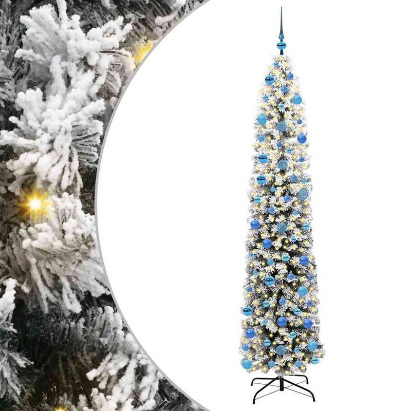 Load image into Gallery viewer, Vidaxl kunstkerstboom groen 240 cm pvc en staal en kunststof
