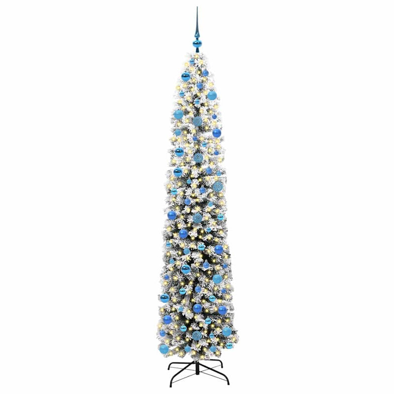 Load image into Gallery viewer, Vidaxl kunstkerstboom groen 240 cm pvc en staal en kunststof
