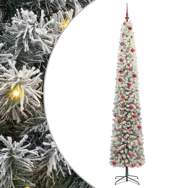Load image into Gallery viewer, Vidaxl kunstkerstboom groen 270 cm pvc en staal en kunststof
