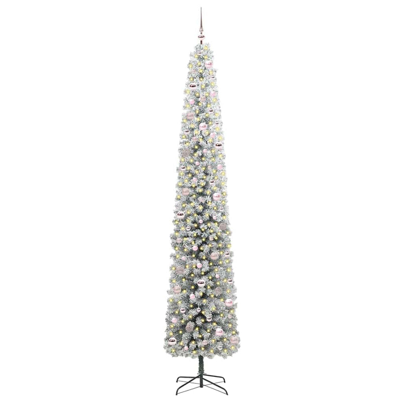 Load image into Gallery viewer, Vidaxl kunstkerstboom groen 270 cm pvc en staal en kunststof
