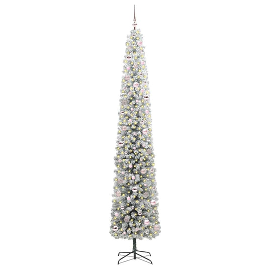 Vidaxl kunstkerstboom groen 270 cm pvc en staal en kunststof