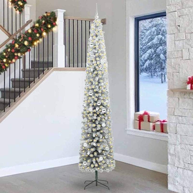Load image into Gallery viewer, Vidaxl kunstkerstboom groen 270 cm pvc en staal en kunststof
