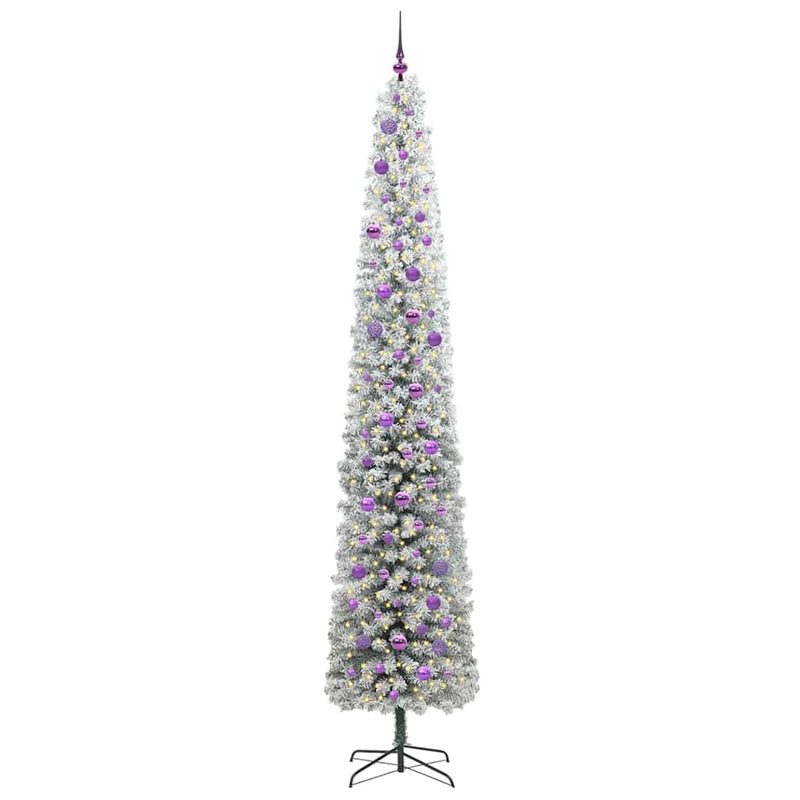 Load image into Gallery viewer, Vidaxl kunstkerstboom groen 270 cm pvc en staal en kunststof
