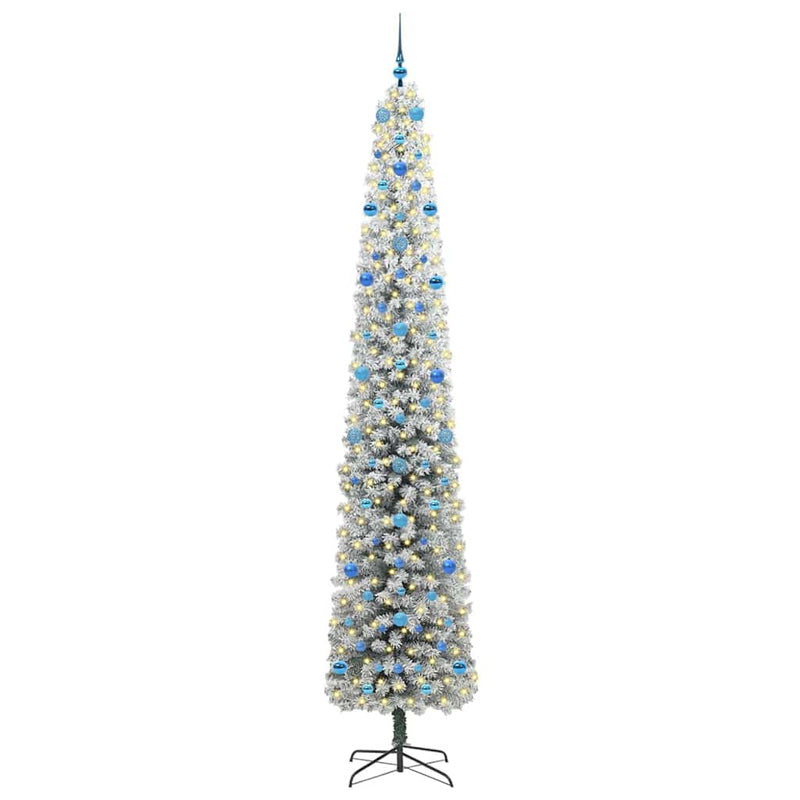 Load image into Gallery viewer, Vidaxl kunstkerstboom groen 270 cm pvc en staal en kunststof
