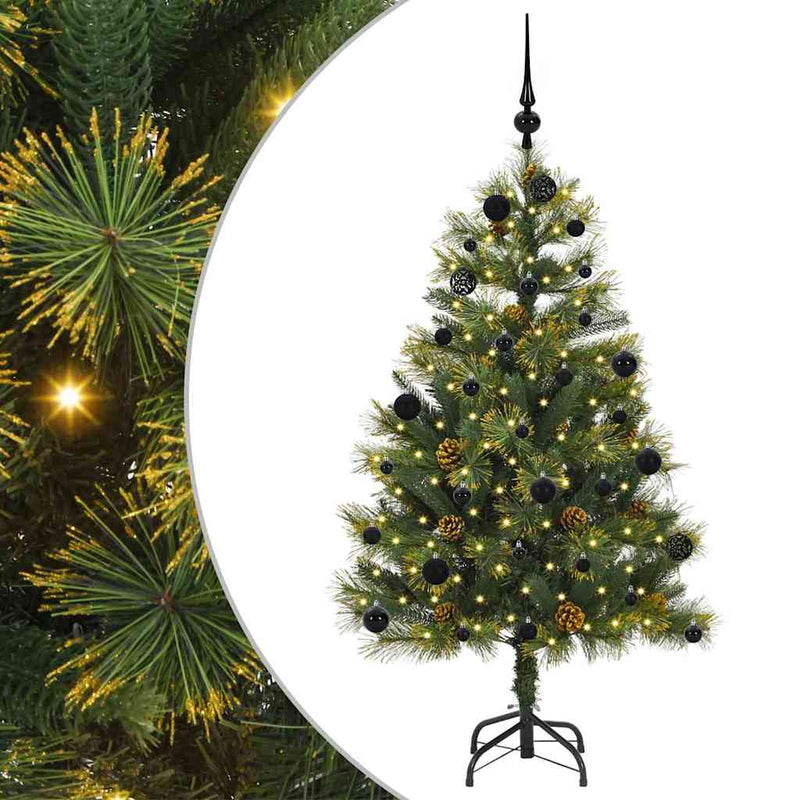 Load image into Gallery viewer, Vidaxl kunstmatige scharnier kerstboom met cones groen 150 cm
