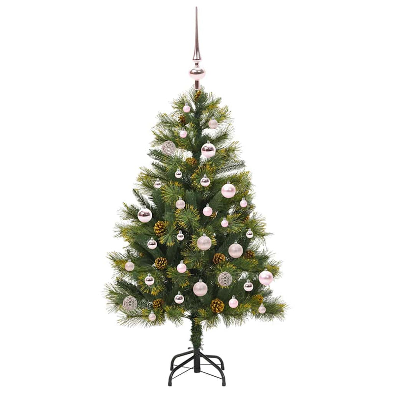Load image into Gallery viewer, Vidaxl kunstmatige scharnier kerstboom met cones groen 150 cm
