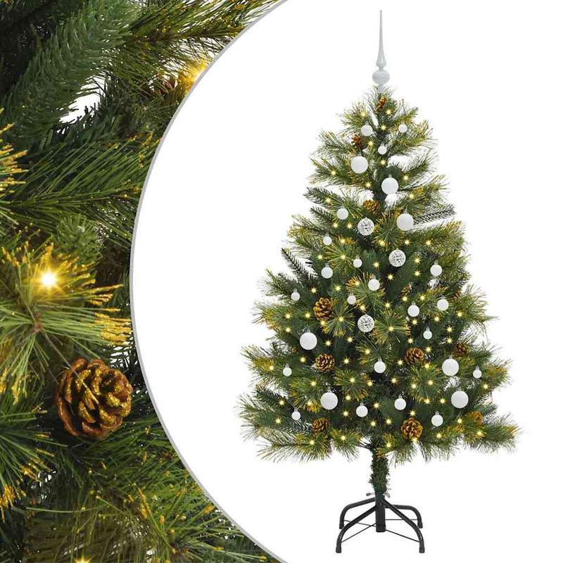 Load image into Gallery viewer, Vidaxl kunstmatige scharnier kerstboom met cones groen 150 cm

