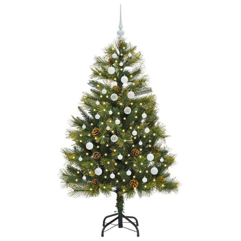 Load image into Gallery viewer, Vidaxl kunstmatige scharnier kerstboom met cones groen 150 cm
